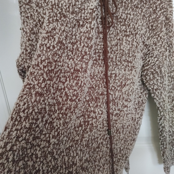 Simply Noelle Brown & Tan Soft Chunky Knit Popcorn Sweater Size L/XL - Picture 8 of 13